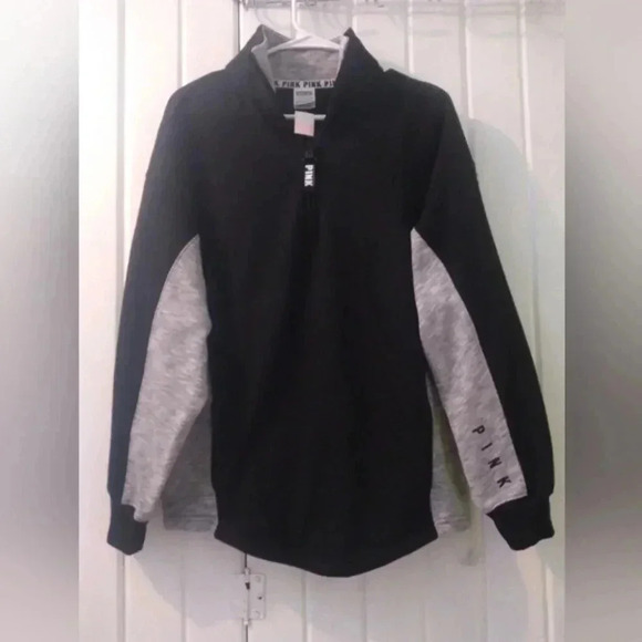 PINK Victoria's Secret Tops - Vs pink 1/2 zip pullover oversized X-small NWT